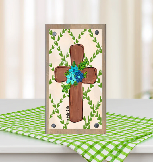 Spring Cross Happy Block