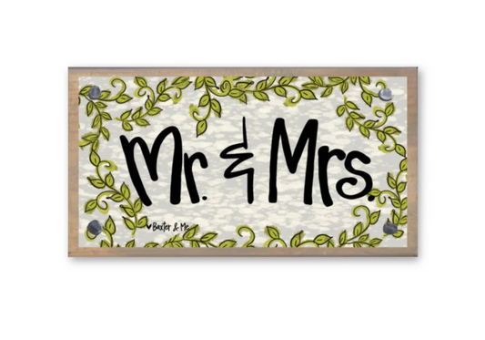 Mr. & Mrs. Vine Happy Block