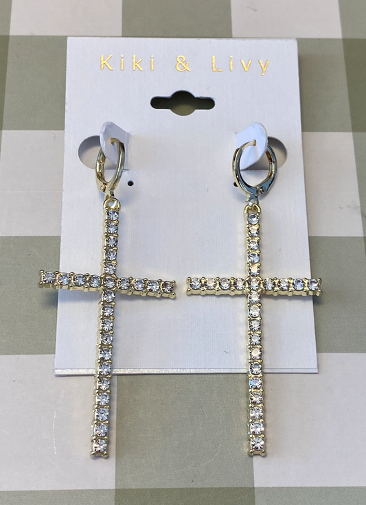 XL Cross Earrings