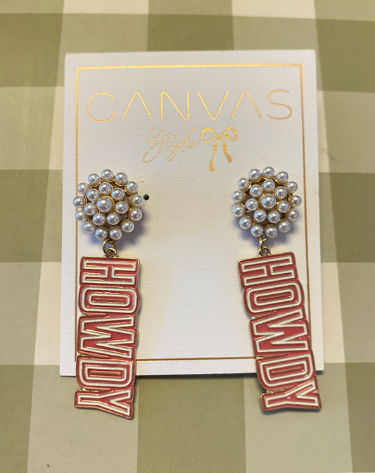 Howdy Pearl Drop Earrings
