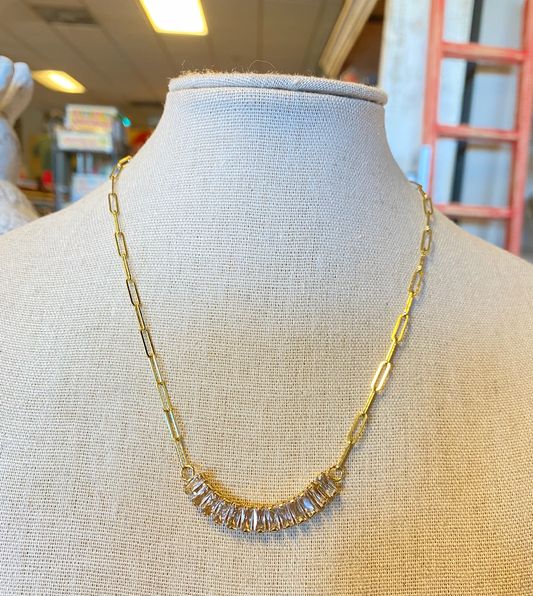 Mighty Bling Necklace On Paperclip Chain