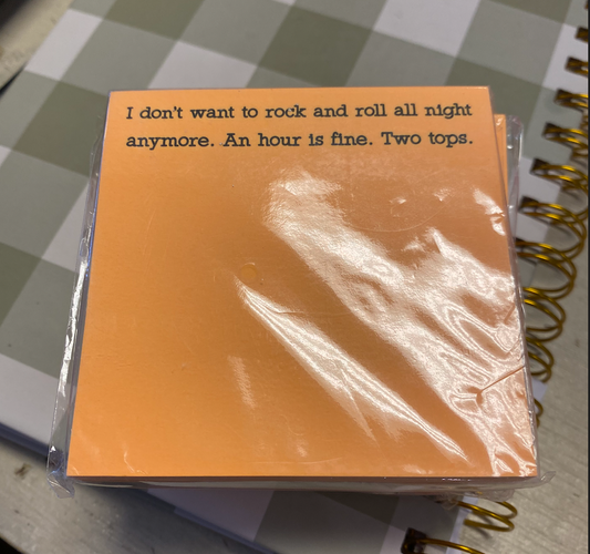 Rock And Roll Sticky Notes