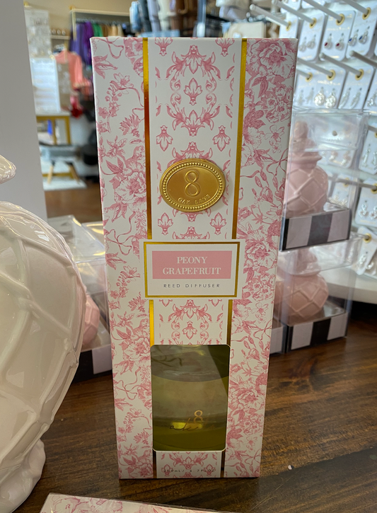 Reed Diffuser - Pink Bow Toile
