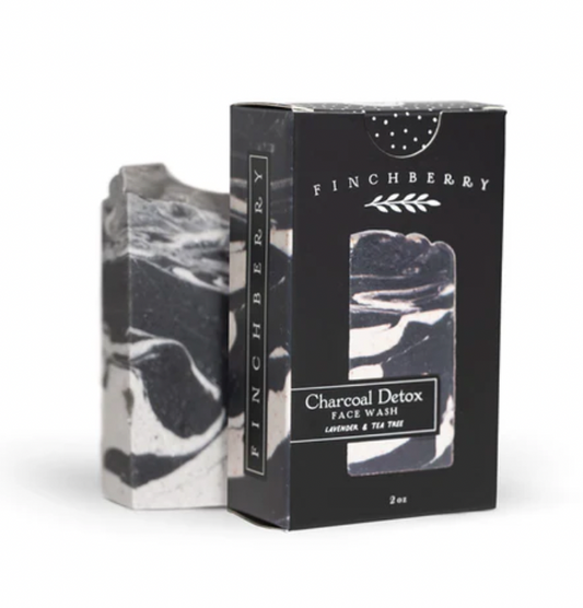 Charcoal Tea Tree Detox - Handcrafted Vegan Face Soap -2.25oz