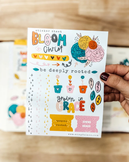 Bloom in Christ Sticker Sheet