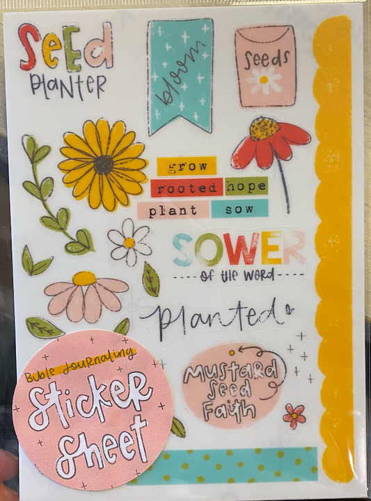 Seed Planter Sticker Sheet