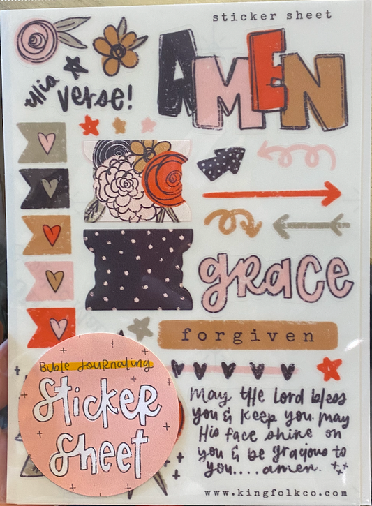 Amen Sticker Sheet