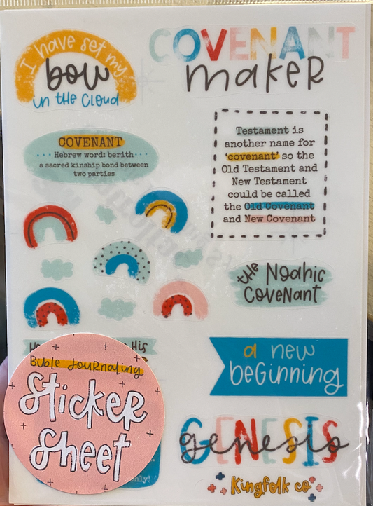 Covenant Maker Sticker Sheet
