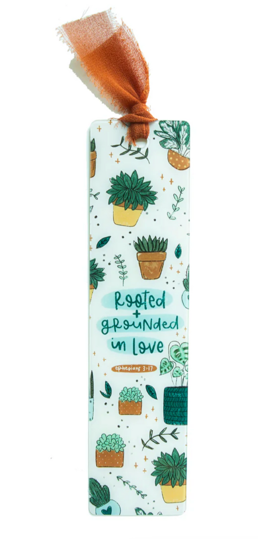 Rooted and Grounded Plant Lady Acrylic Bookmark