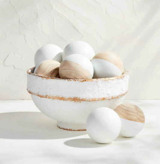 Gold Paper Mache Bowl