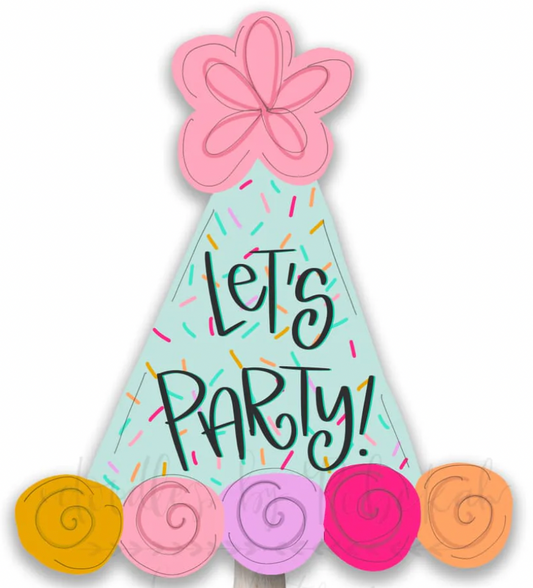 5" Lets Party Hat
