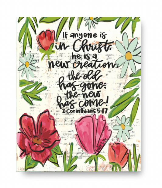 New Creation Wrapped Canvas; 8" x 10"