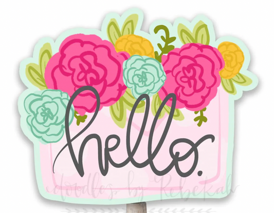 5" Inch Interchangeable Hello Envelope