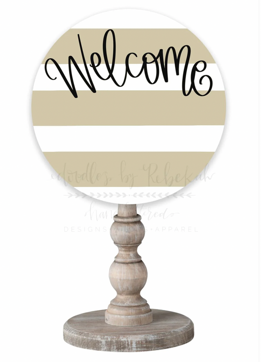 Welcome Interchangeable Topper
