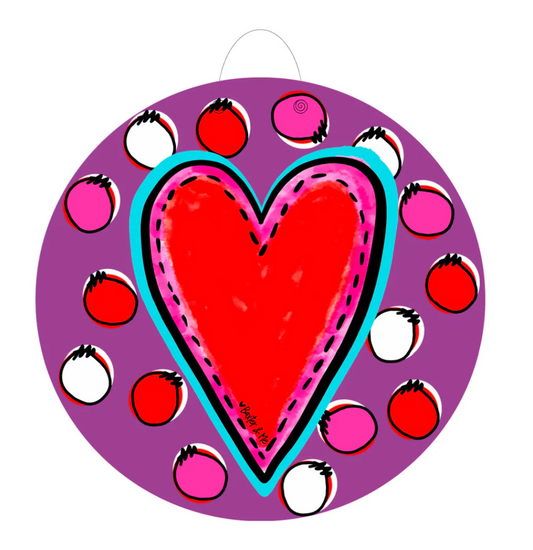 Purple Heart Door Hanger
