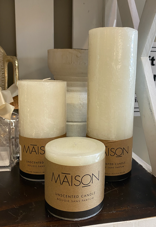 Paraffin Wax 3x6 Candle-White