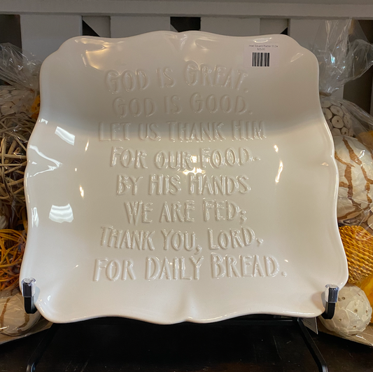 God Is Great Square Platter 11.5x11.5