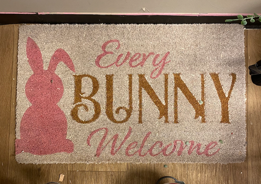 Every Bunny Welcome Coir Doormat
