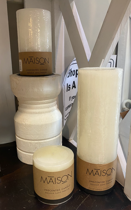 7.9" WOOD CANDLE STAND PDHR014