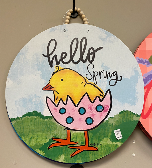 Hello Spring Door Hanger
