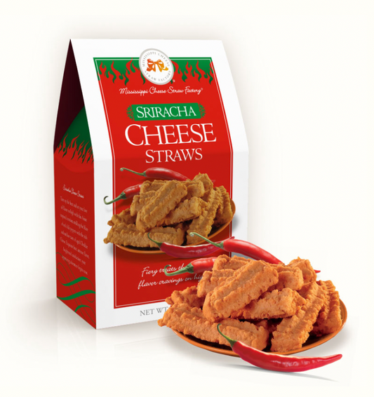 Sriracha Cheese Straws 6.5 oz. Carton
