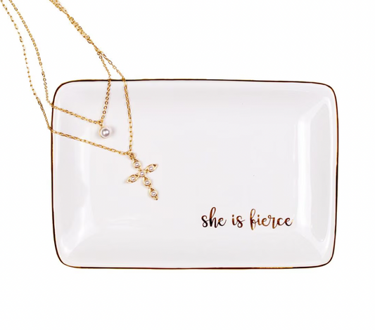 She Is Fierce Trinket Dish