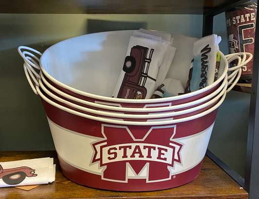 Miss State Metal Drink Tub