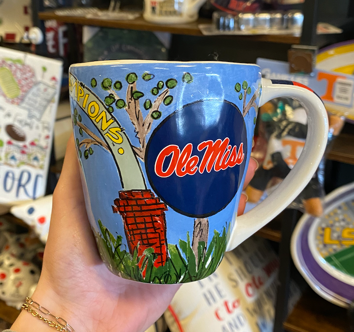 Ole Miss heart mug