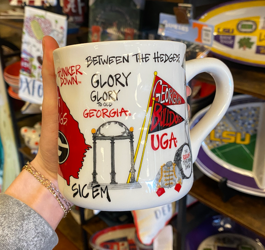 Georgia Bulldog icon mug 20167