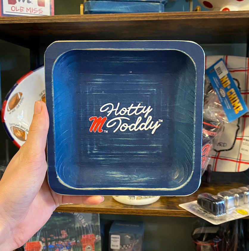 Ole Miss Spirit Wood Trinket Tray