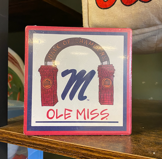 Ole Miss 4pc Coaster Set