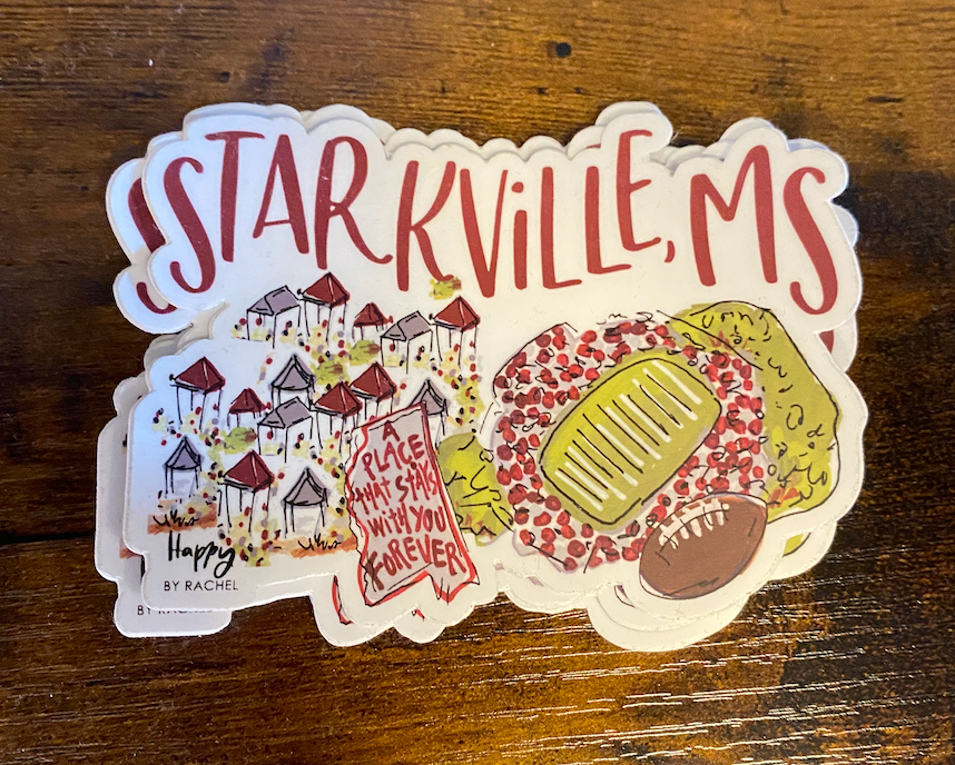Starkville College Town Sticker