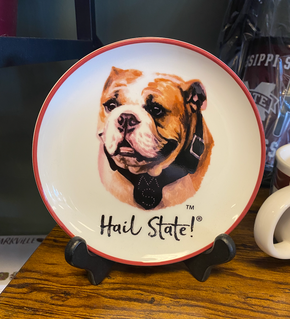 Miss State Mascot Ceramic Trinket Tray
