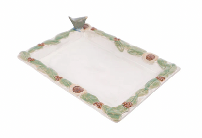 Blue Bird Rectangular Platter