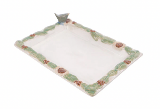 Blue Bird Rectangular Platter