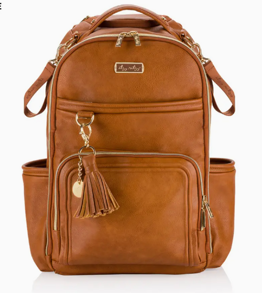 Cognac Boss Plus™ Backpack Diaper Bag