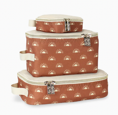 Pack Like A Boss Terracotta Sun Diaper Bag Packing Cubes