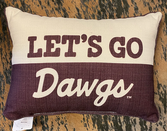 Halftone Let's Go Dawgs + Piping MAROON