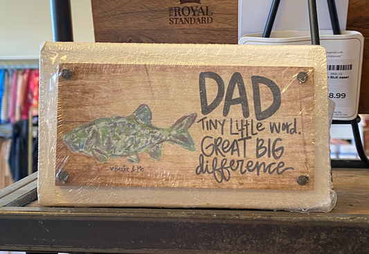 Dad Big Difference Happy Block
