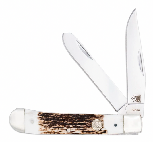 Traditional Two Blade Trapper Genuine Stag Handle