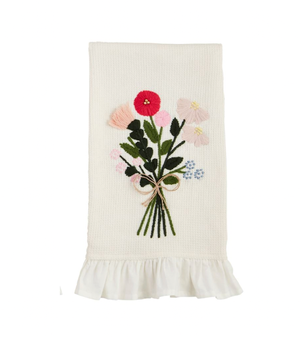 Bouquet Waffle Weave Towel