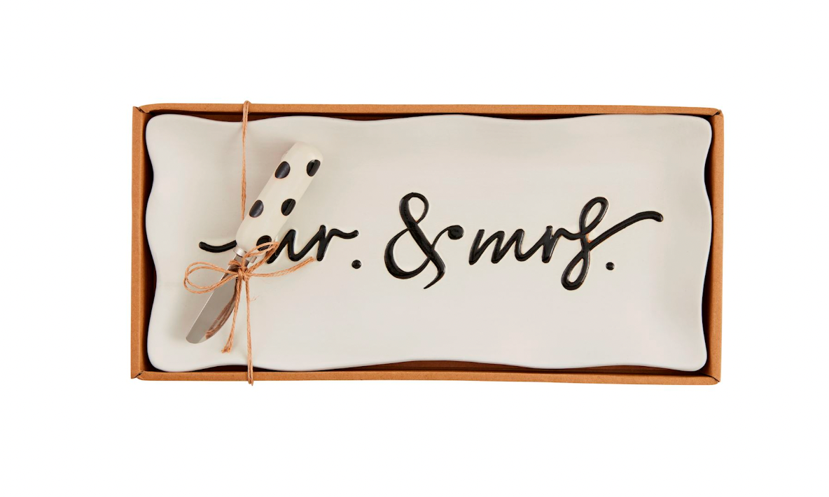 Mr. & Mrs. Hostess Tray Set
