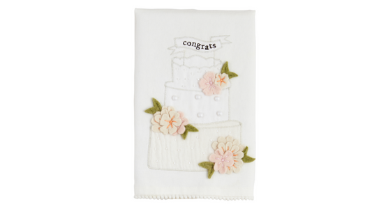 Wedding Cake Beaded Towel
