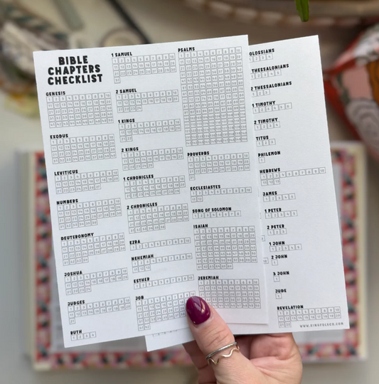 Bible Chapters Checklist