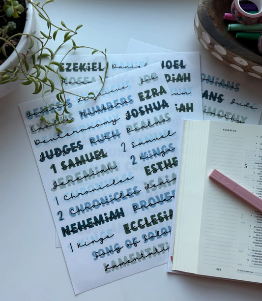 Books of the Bible Header Labels - NATURE AT NIGHT