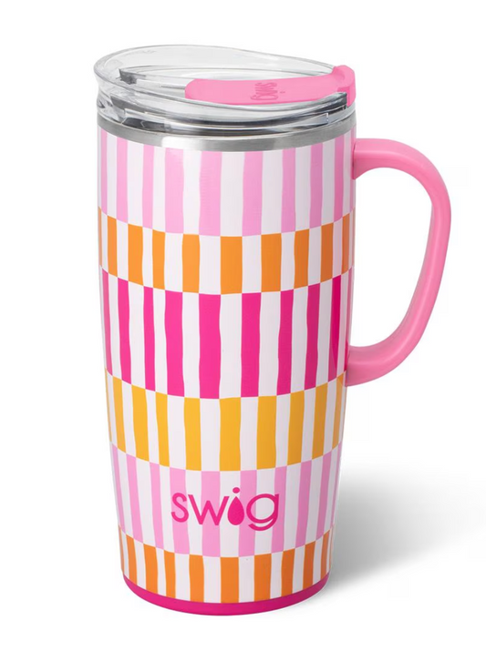 Sherbet Stripe Travel Mug 22oz
