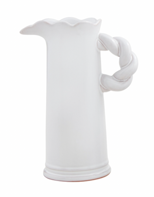 Large Twisted Handle Pitcher Vase