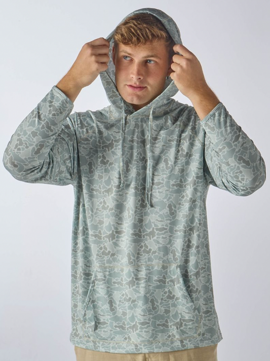 Mens Sports Hoodie-Light Camo