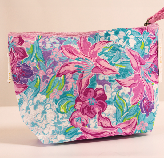 Seaside Pouch Pink Flower