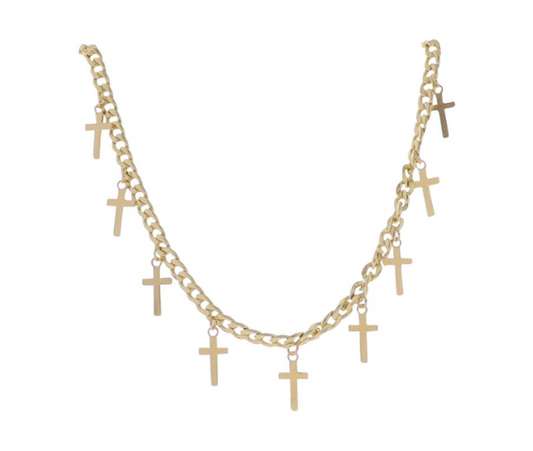 18"-24" Chain Gold Cross Stations